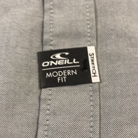 O’NEILL Mens Gray Button Up Pocket Shirt - Picture 4 of 6